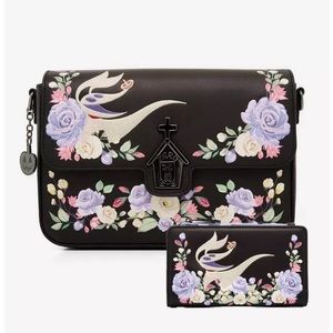 Loungefly Nightmare Before Christmas Floral Zero Crossbody & Wallet Set NWT